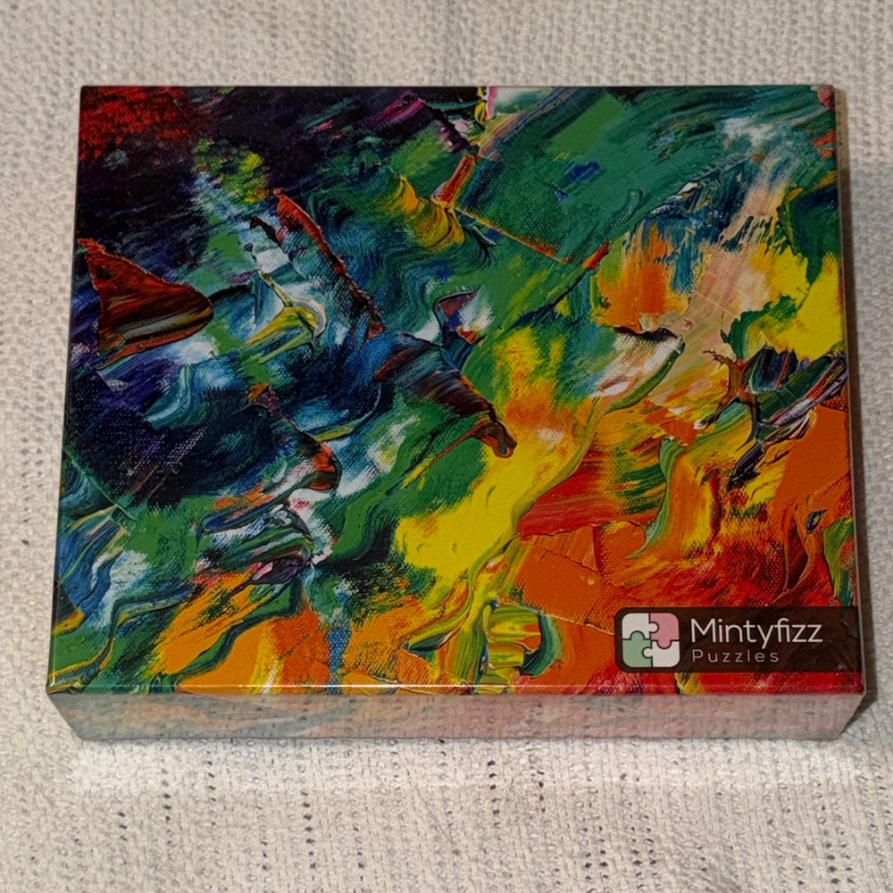 Mintyfizz Puzzle Painters Palette Colorful Abstract Art NEW Sealed